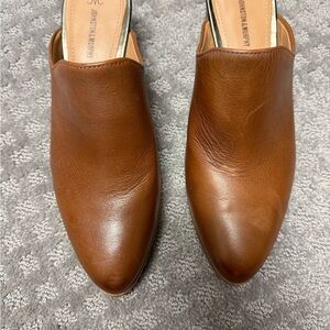 Johnston and Murphy heeled mules